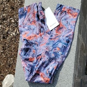 NWT Lululemon Base Pace HR Tights 28" Brushed Atmospheric Purple Multi Size 6